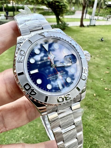 rolex yachtmaster xanh